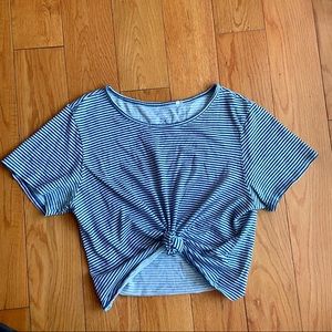 Pacsun Basics Cropped Stripped Tee